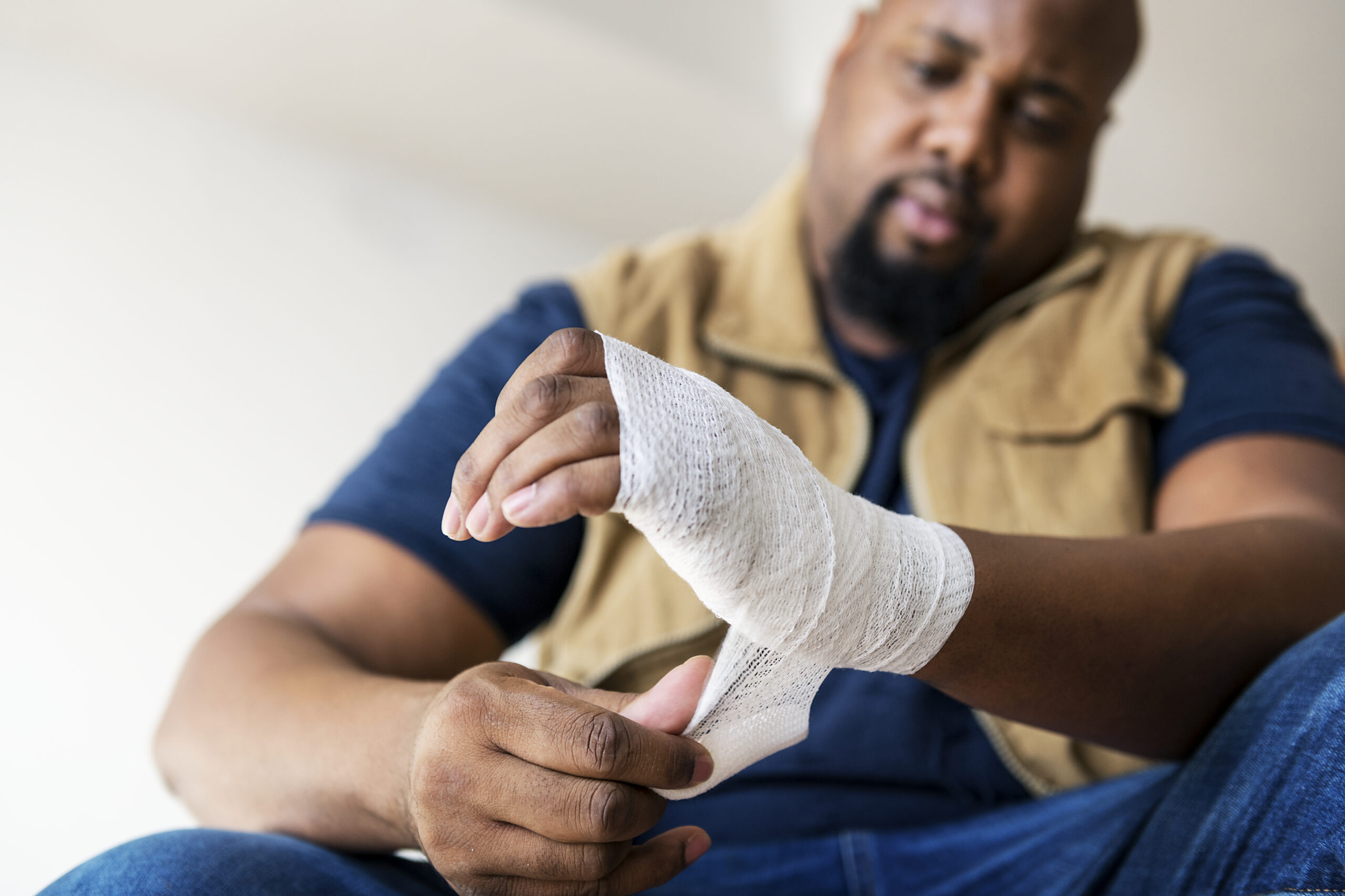 A person getting injured A person getting injured